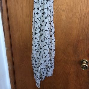 Cross print scarf
